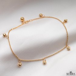 "Mana" ankelkde med sm hjerter i guld