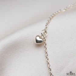 "Mana" ankelkde med sm hjerter i slv