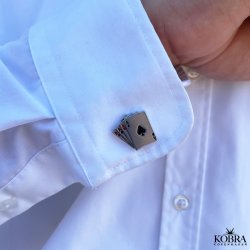 "Aces" Cufflinks with aces