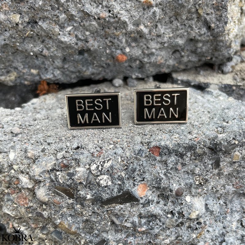 Manchetter med "Best Man"