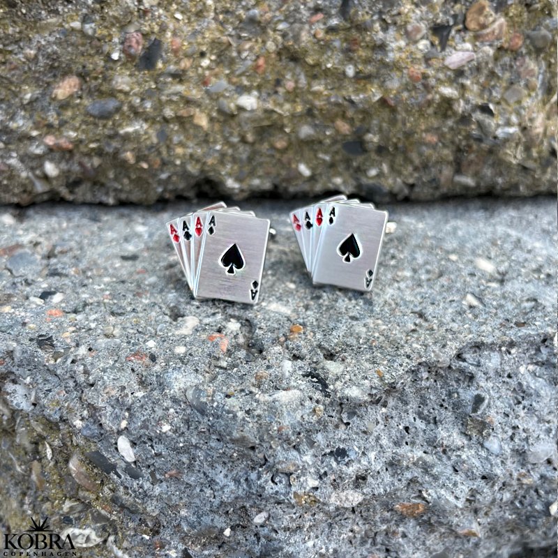 "Aces" Cufflinks with aces