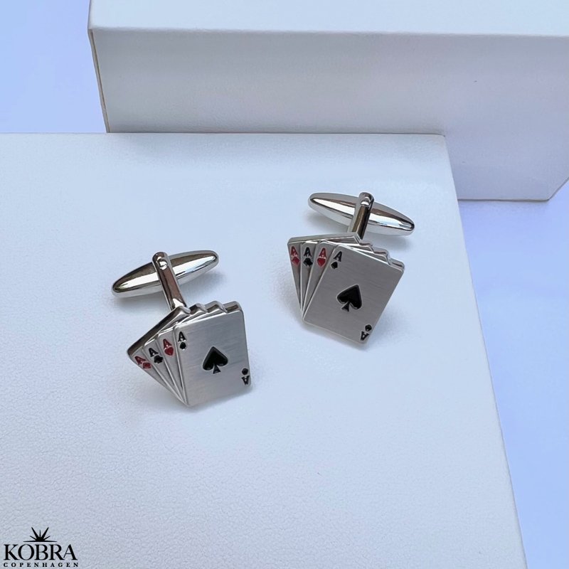 "Aces" Cufflinks with aces