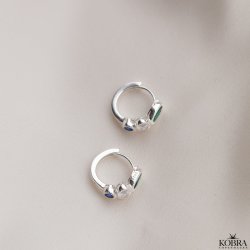 "Martine" slv reringe med sten