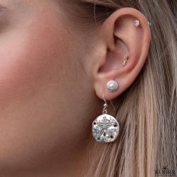 "Mayflower" slv sstjerne reringe med hammerslet amuletter