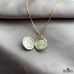 "Lia" 18 karat forgyldt Livets Træ medaljon