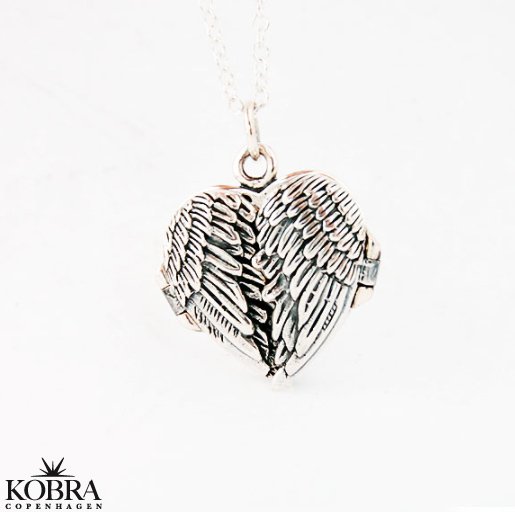 Hjerte slv medaljon "Callie" med plads til 3 billeder