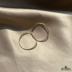 "Cirkeline" Forgyldte hoops / creoler (Medium)