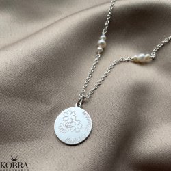 "Midsommar" sølv halskæde med gravering