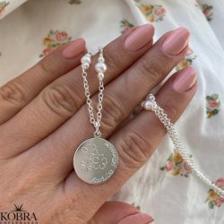 "Midsommar" sølv halskæde med gravering