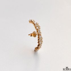 "Mikami" unik guld rering med sten, 1 stk