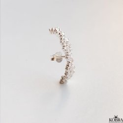 "Mikami" unik slv rering med sten, 1 stk