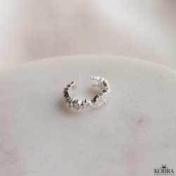 "Mikami" slv earcuff med sten og unikt design