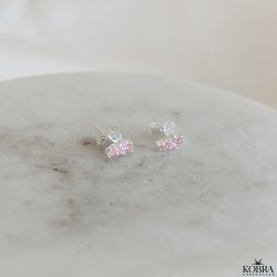 "Mikami" slv mini restik i unikt design med lyserde sten