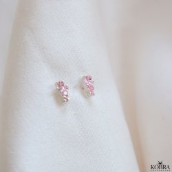 "Mikami" slv mini restik i unikt design med lyserde sten