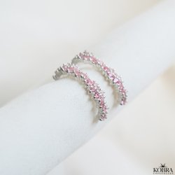 "Mikami" unikke slv reringe med lyserde sten