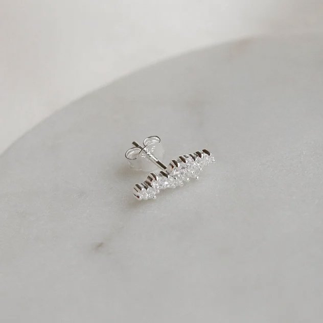 "Mikami" s�lv �rering (medium) med sten, 1 stk