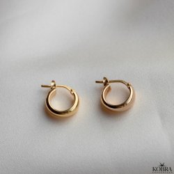 "Millie" 18 karat forgyldte sm hoops