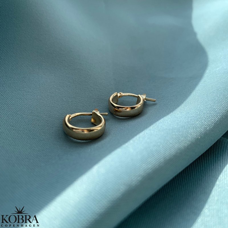 "Millie" 18 karat forgyldte sm hoops