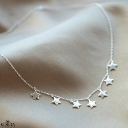 "Mina" slvhalskde med sm stjerne-vedhng