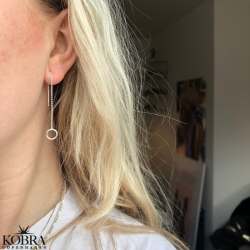 "Mini Apollo" trdreringe i slv med lille cirkel