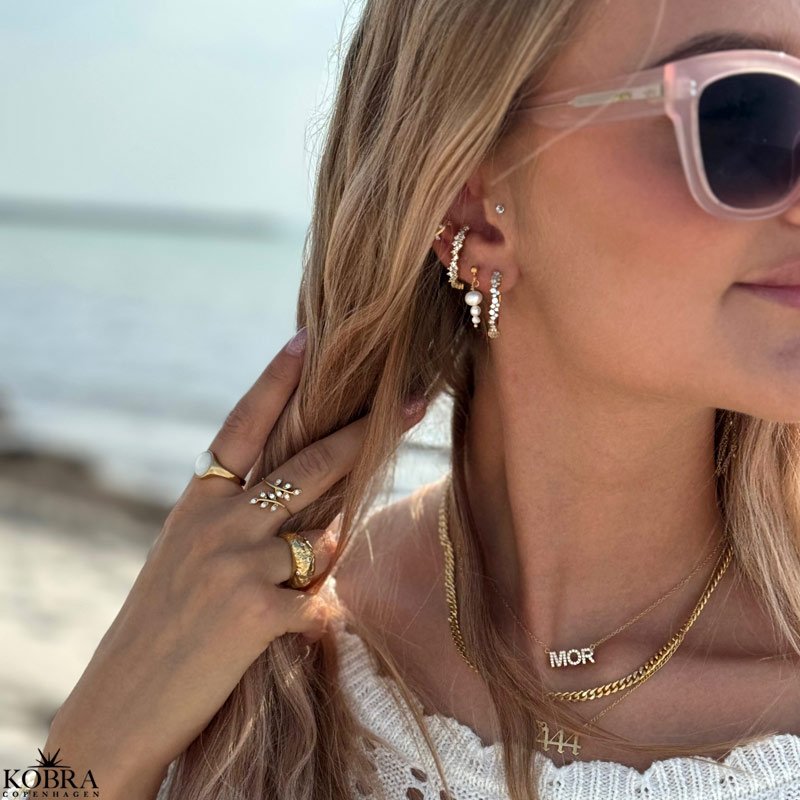 "Angelnumber" gold necklace with personal angel numbers