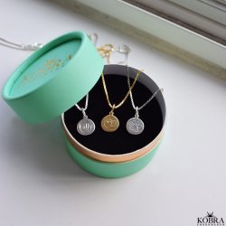 Mini slv amulet med personlig gravering