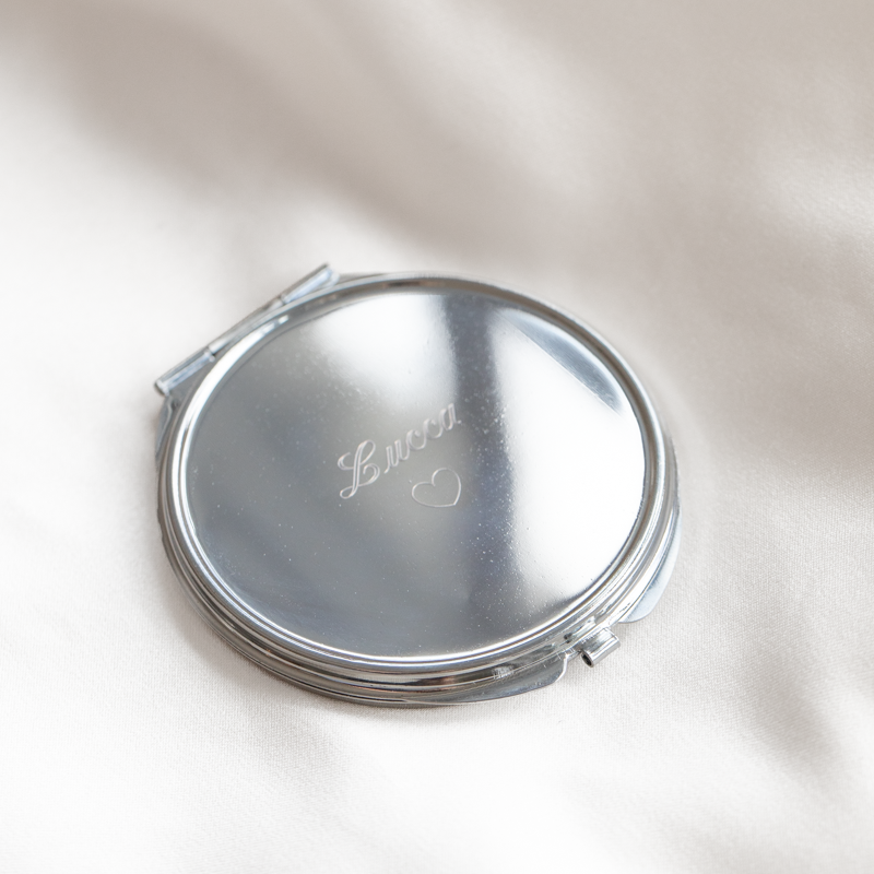 "Mirror, Mirror" cosmetic mirror with personalised engraving