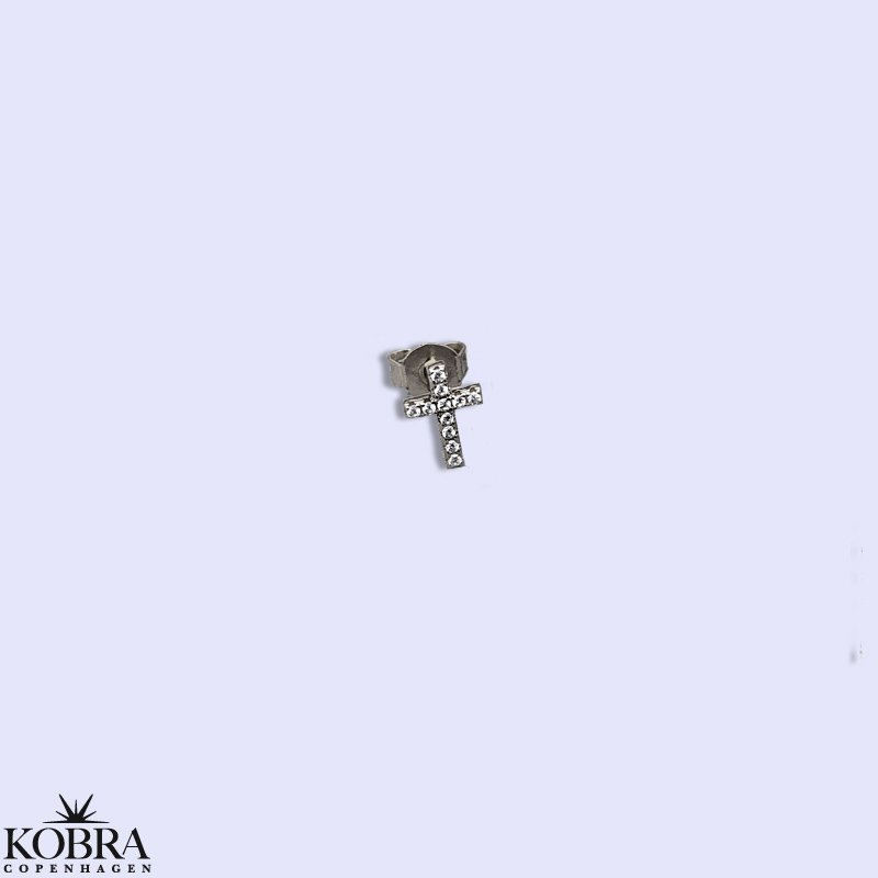 "Lucia" kors ørering sølv 1 stk. 