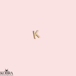 "Zoey" restik med bogstav og sten guld 1 stk. 