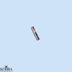 "Spring" slv med farvet sten 1 stk.