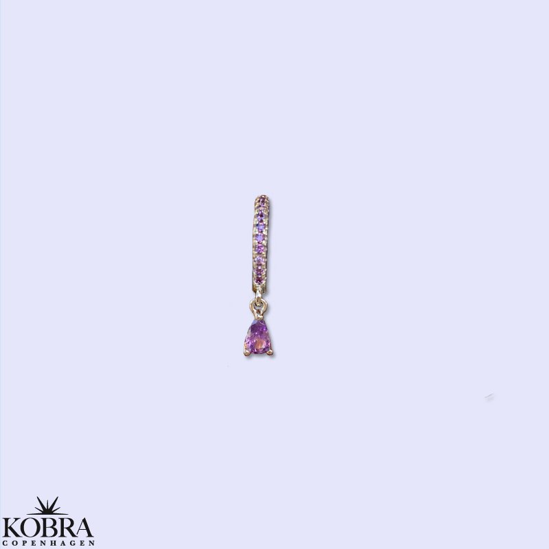 "Raindrop" slv, forskellige farver 1 stk. 