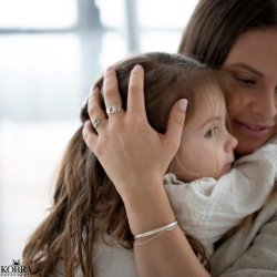 "MOM" ring i sterling slv