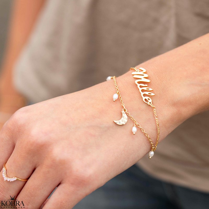 "Saga" gold bracelet with your name