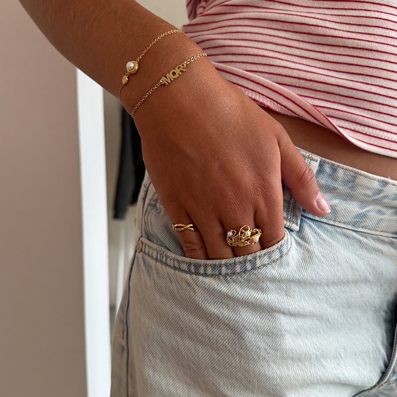 "MOR" 18k forgyldt armb�nd