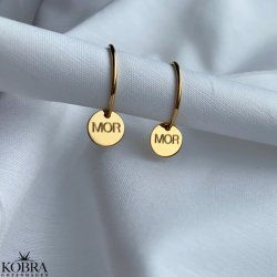 "Mor" creolere med guldplade