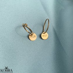 "Mor" creolere med guldplade