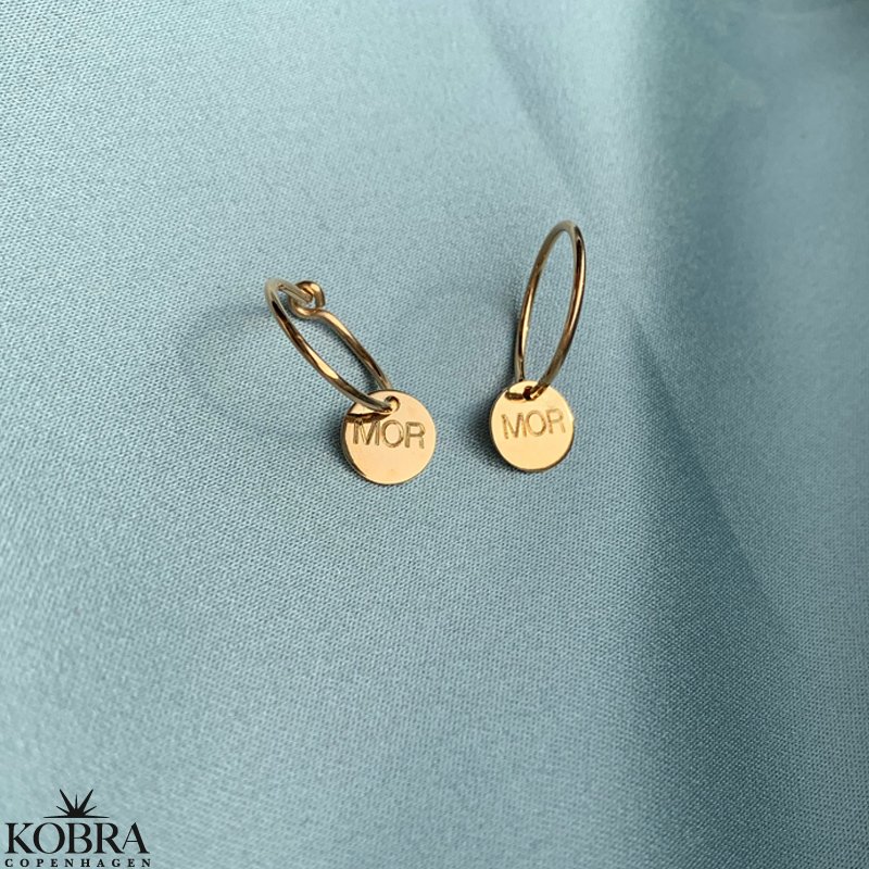 "Mor" creolere med guldplade