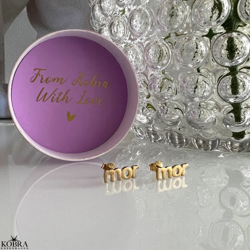 "MOR" reringe i 18 karat forgyldt