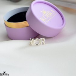"MOR" ring i sterling slv