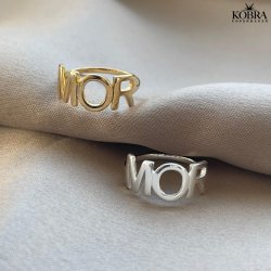 "MOR" ring i sterling slv
