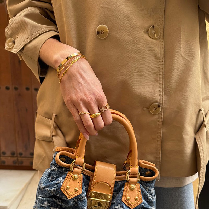 "Emma" braided ring in gold