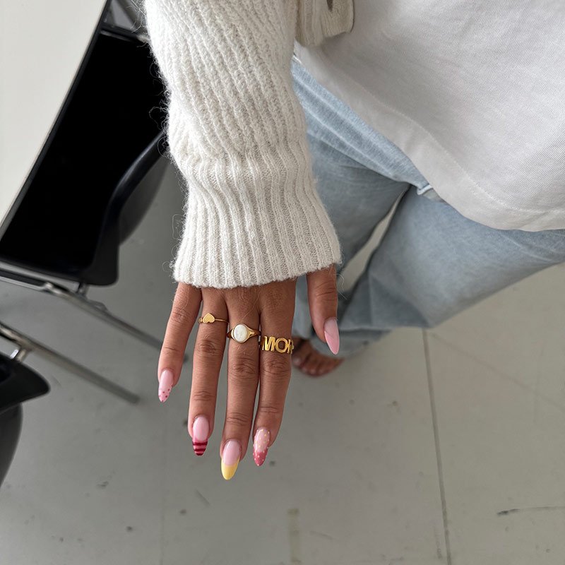 "MOR" ring - 18K PVD Forgyldt