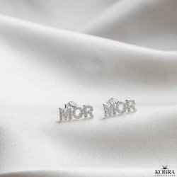 "MOR" slv reringe med smukke hvide sten