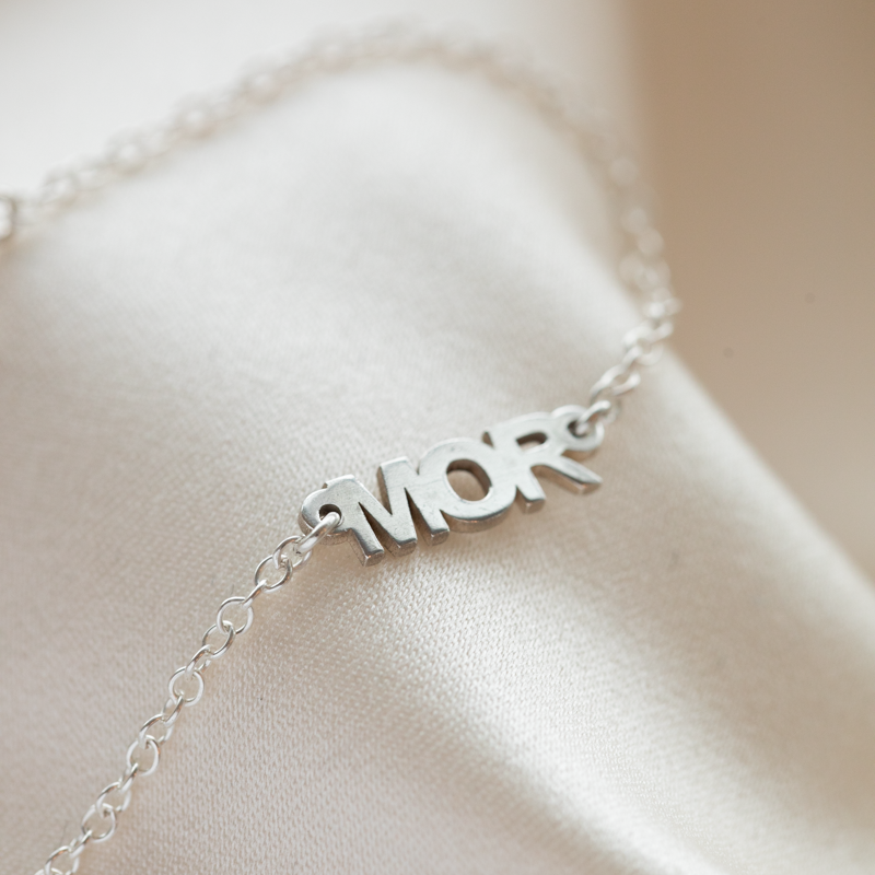 "Mor" armb�nd i sterling s�lv