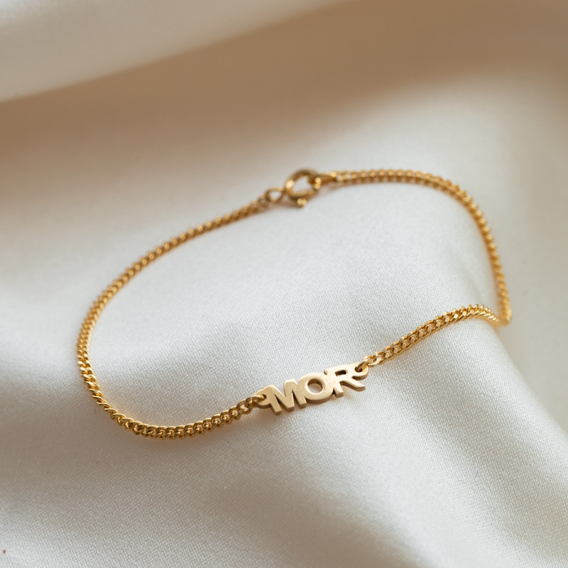 "MOR" 18k forgyldt armb�nd