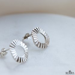 "Morning Sun" slv reringe med riflet struktur