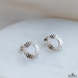 "Morning Sun" slv reringe med riflet struktur