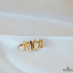 "MOR" ring i guld