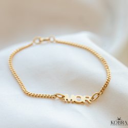 "MOR" armb�nd med 2 mm. panzerk�de i guld