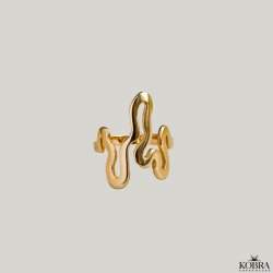 "Nagini" 18 carat gold plated snake ring